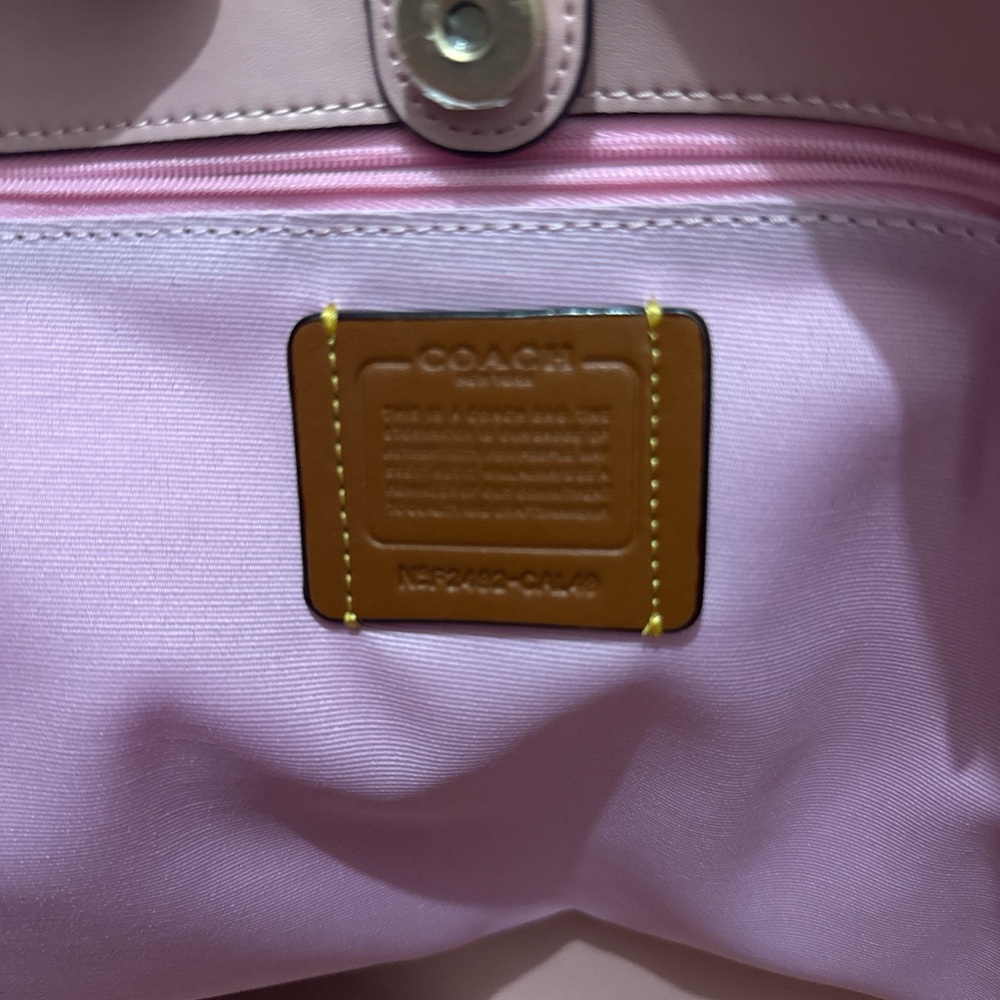 Coach Light Pink Signature Tote - Picture 4 of 6